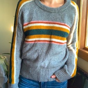 Madewell Striped Heath Pullover Sweater